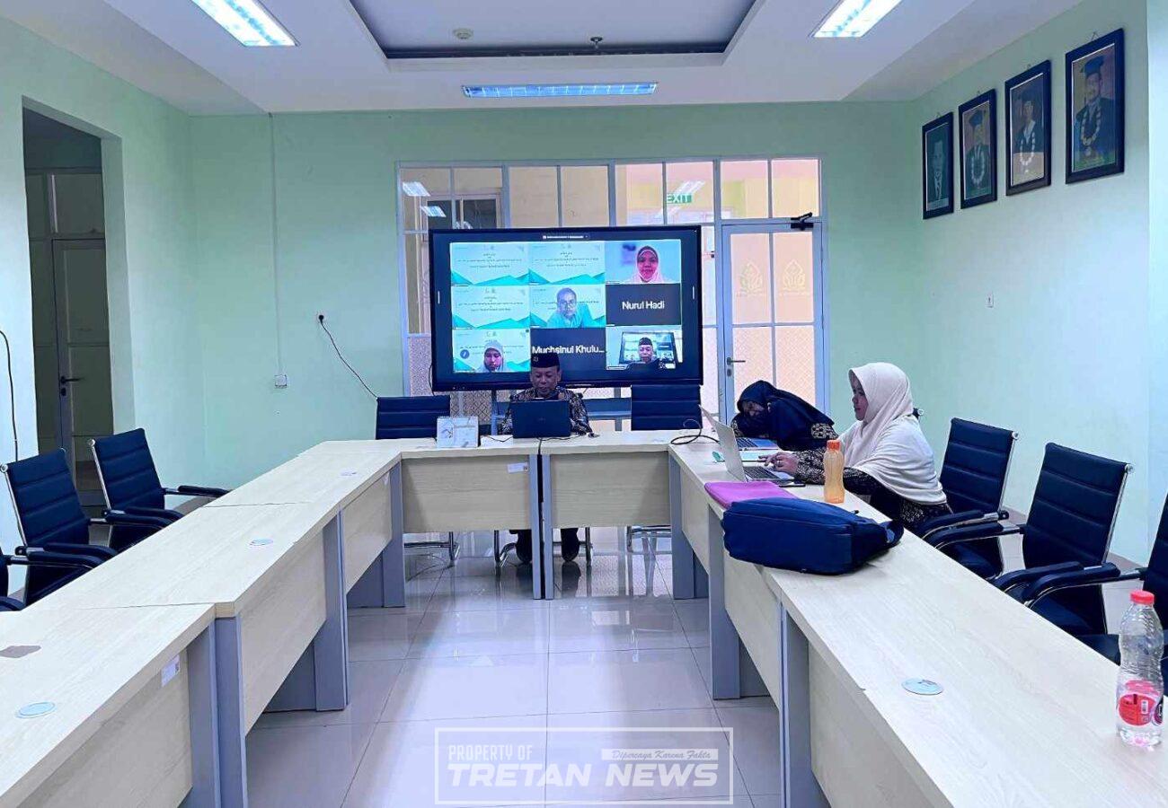Penandatanganan MoU UIN Madura dengan universitas Mesir secara daring untuk kerja sama pendidikan bahasa Arab