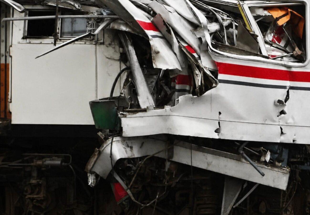 Evakuasi penumpang setelah tabrakan KA Argo Bromo Anggrek dan KRL Commuter Line di Stasiun Bekasi Timur Bekasi Jawa Barat