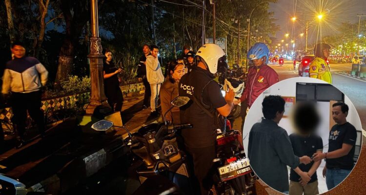 Polres Pamekasan mengamankan pemuda yang membawa senjata tajam dan menyita motor balap liar saat patroli malam