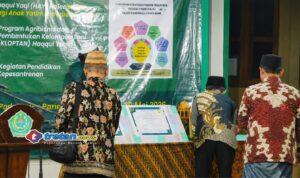 Pengasuh Ponpes Haqqul Yaqin KH Hafifi bersama Bupati Pamekasan dalam peresmian program POPERA, agribisnis, dan kelompok tani santri