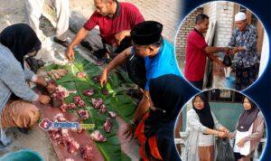 Yayasan Cahaya Kasih membagikan daging kurban kepada warga dhuafa saat perayaan Iduladha 1447 H di Galis, Pamekasan