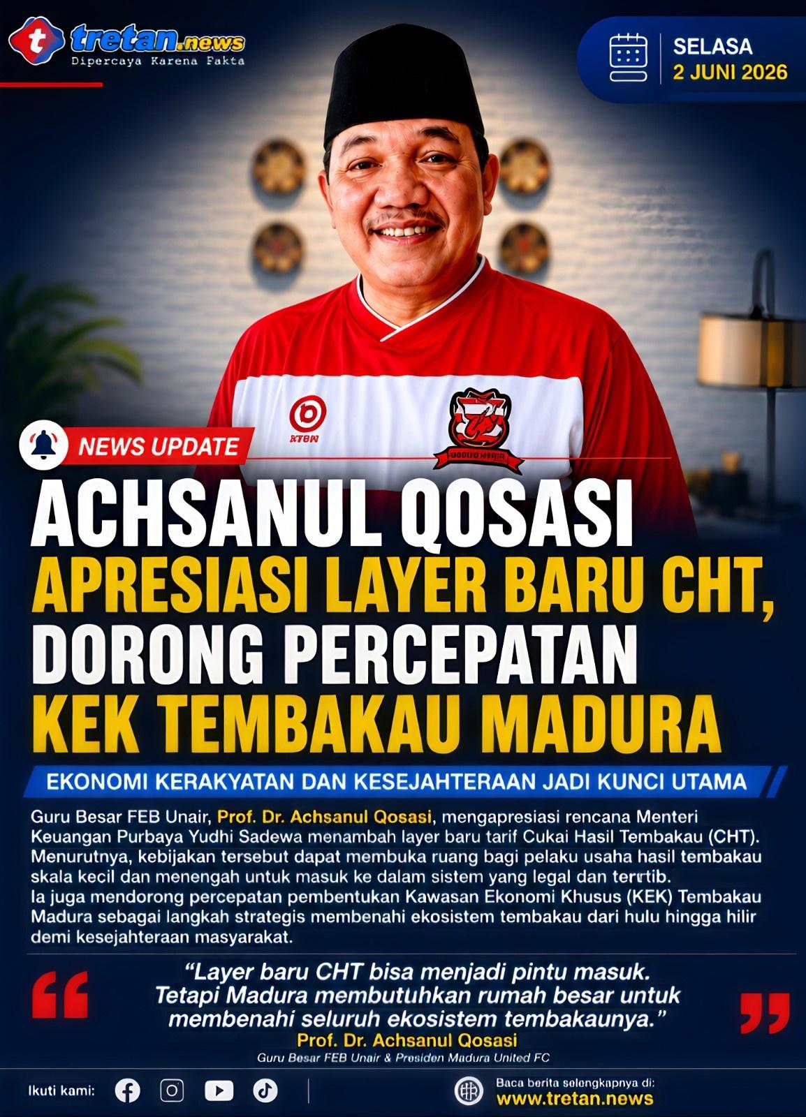 Achsanul Qosasi dorong percepatan KEK Tembakau Madura.
