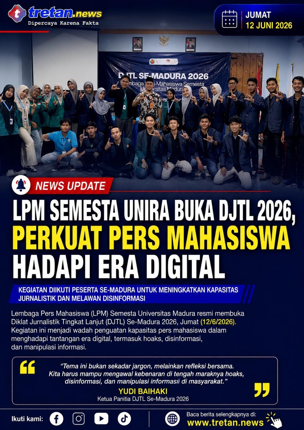 Pembukaan DJTL Se-Madura 2026 di Universitas Madura.