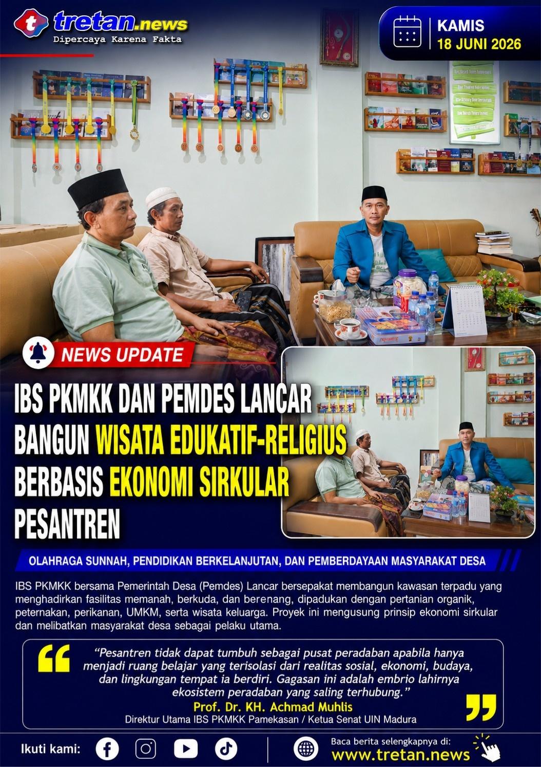 Kawasan wisata edukatif religius IBS PKMKK bersama Pemdes Lancar Pamekasan.