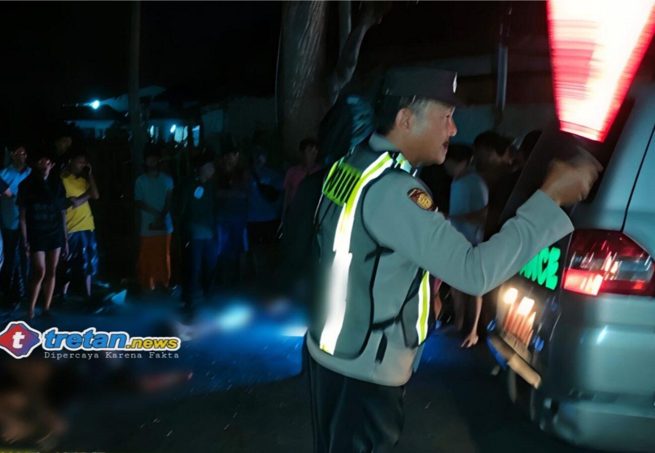 Lokasi kecelakaan maut di Desa Trasak, Larangan, Pamekasan yang menewaskan dua orang