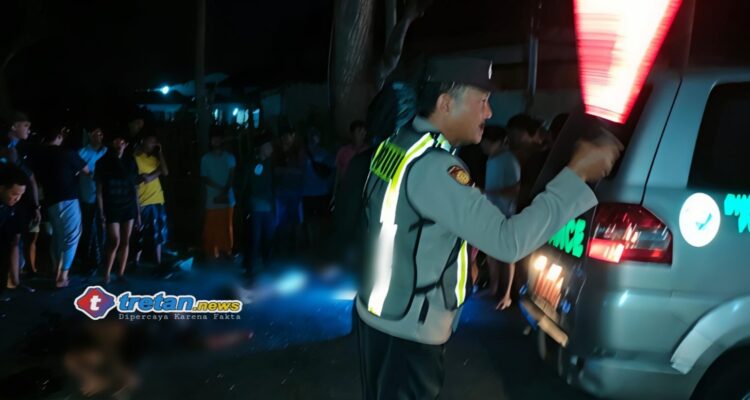 Lokasi kecelakaan maut di Desa Trasak, Larangan, Pamekasan yang menewaskan dua orang