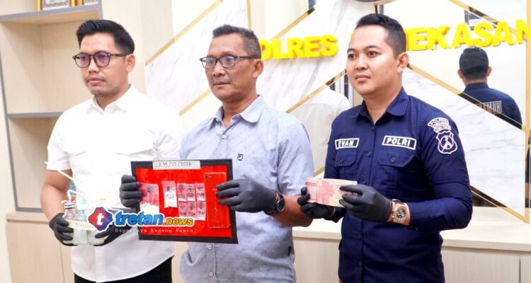 Barang bukti sabu hasil pengungkapan dua kasus narkoba di Pamekasan
