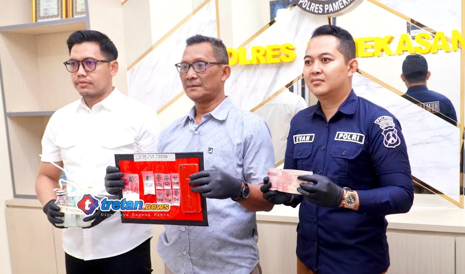 Barang bukti sabu hasil pengungkapan dua kasus narkoba di Pamekasan