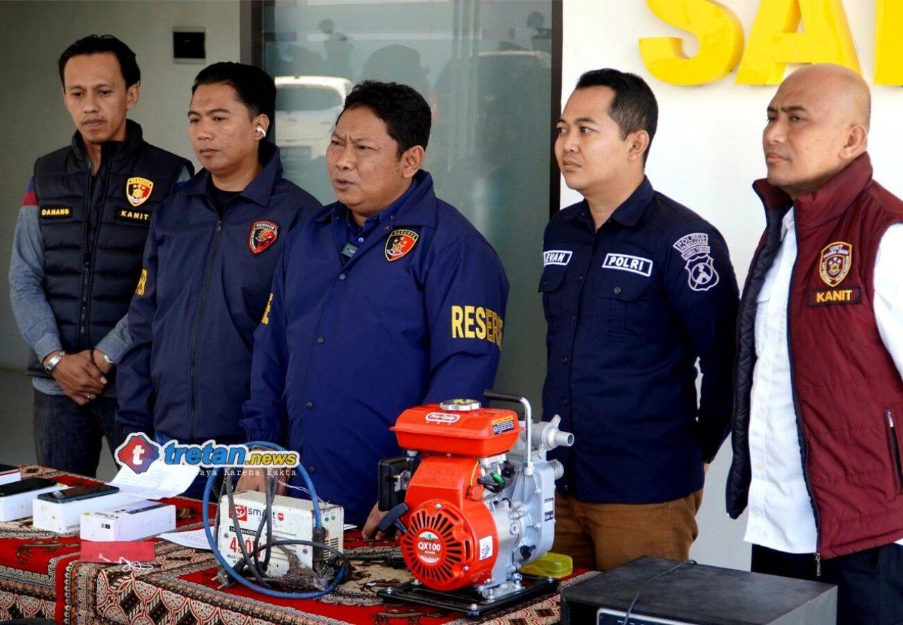 Polres Pamekasan merilis pengungkapan tujuh kasus pencurian dalam sepekan