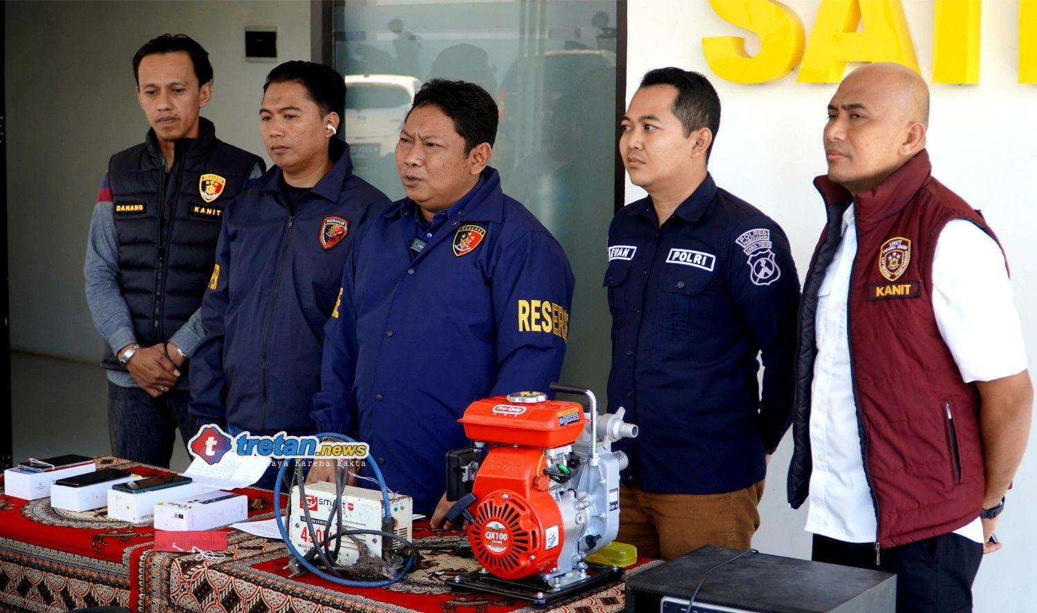 Polres Pamekasan merilis pengungkapan tujuh kasus pencurian dalam sepekan