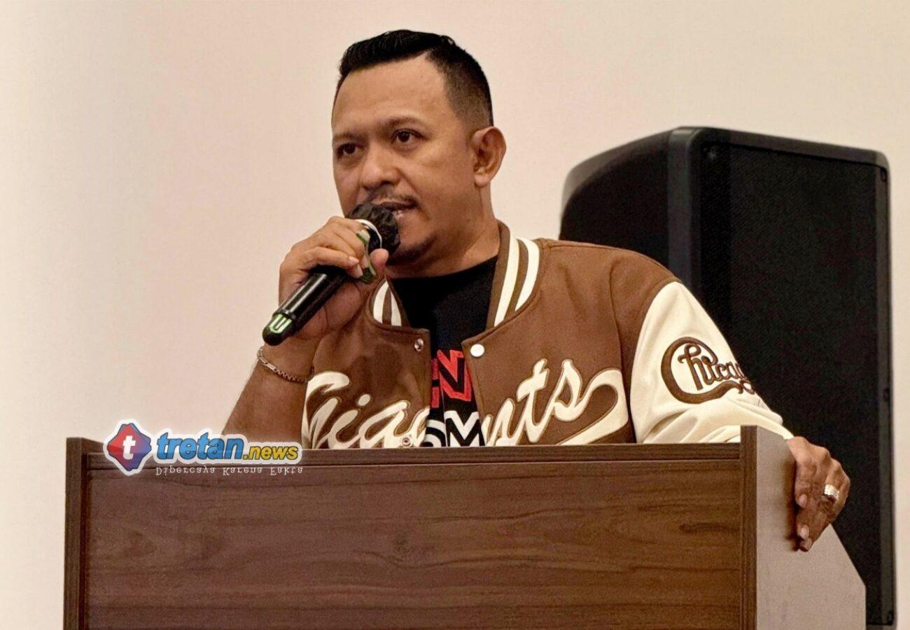Bang Ali menyampaikan pesan kepada relawan BANI Insan Peduli di Pamekasan