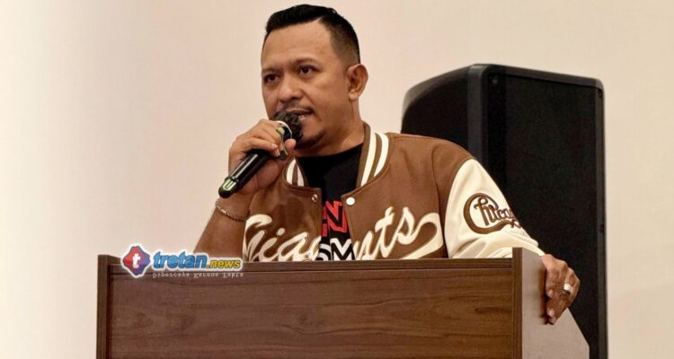 Bang Ali menyampaikan pesan kepada relawan BANI Insan Peduli di Pamekasan