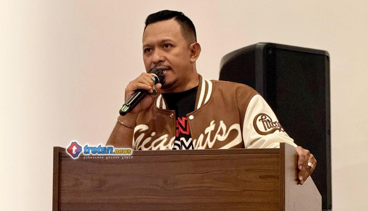 Bang Ali menyampaikan pesan kepada relawan BANI Insan Peduli di Pamekasan