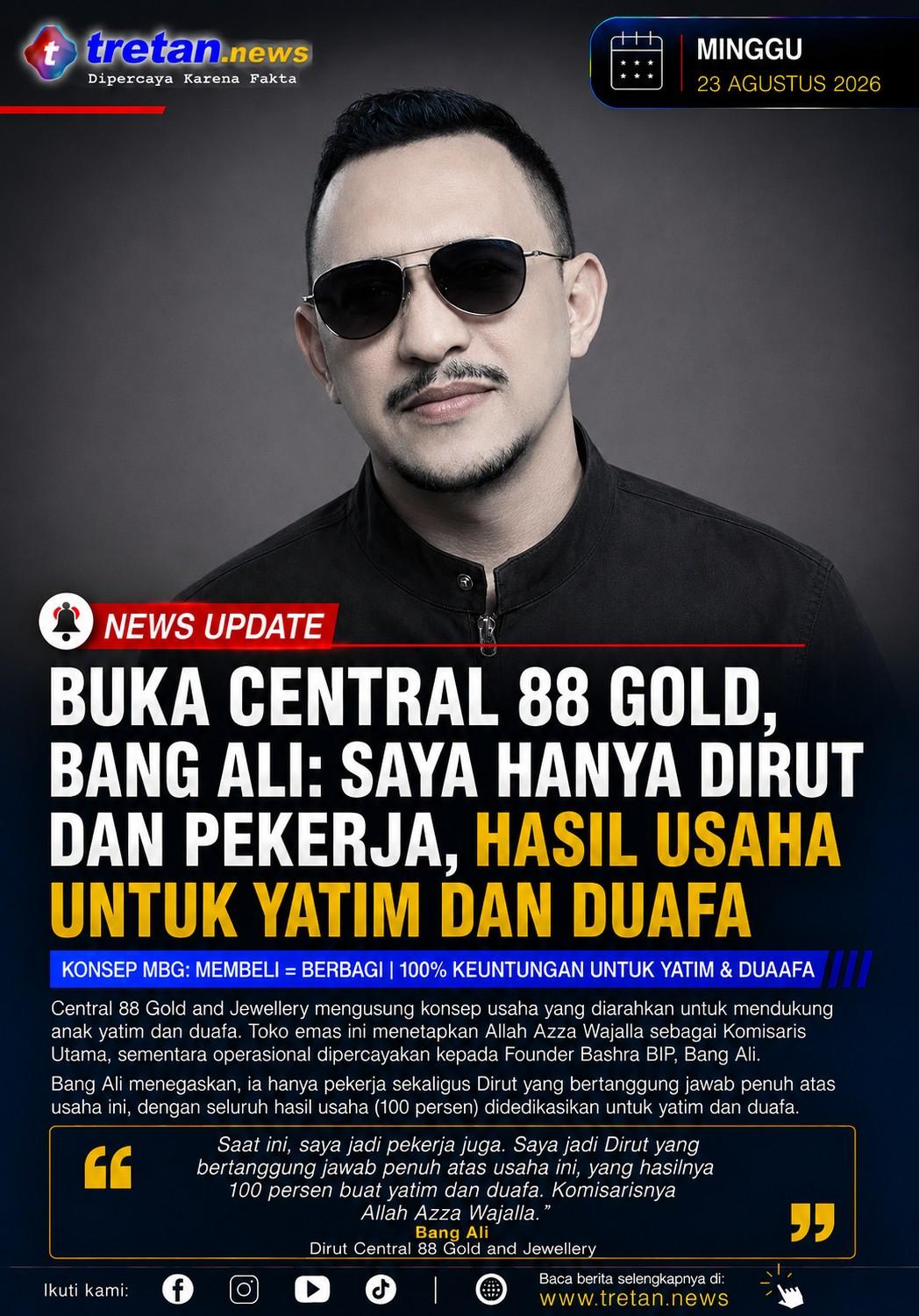 Bang Ali Central 88 Gold Pamekasan untuk yatim dan duafa