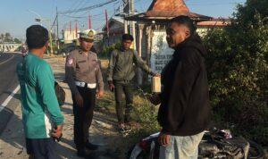 Kecelakaan Vario dan Pikap di Camplong