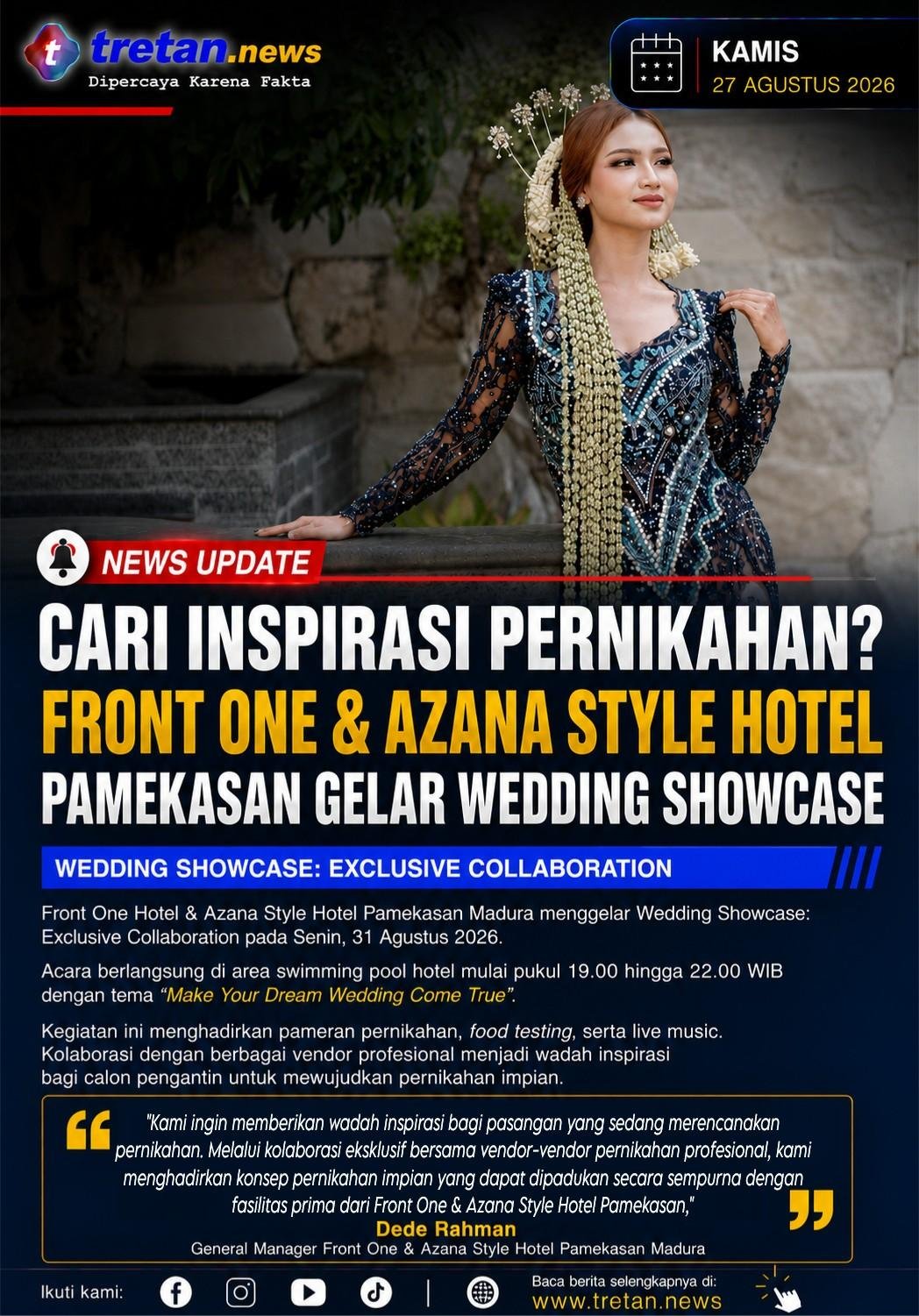 Wedding Showcase Front One dan Azana Style Hotel Pamekasan