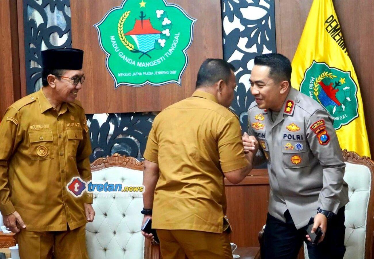 Kapolres Pamekasan AKBP Wahyu Hidayat temui Bupati Pamekasan