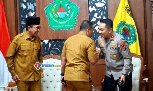 Kapolres Pamekasan AKBP Wahyu Hidayat temui Bupati Pamekasan