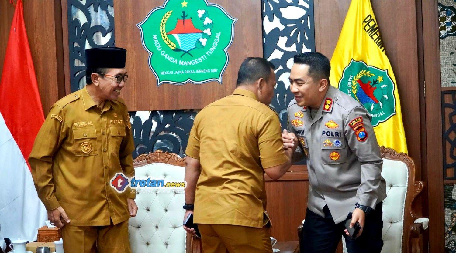 Kapolres Pamekasan AKBP Wahyu Hidayat temui Bupati Pamekasan