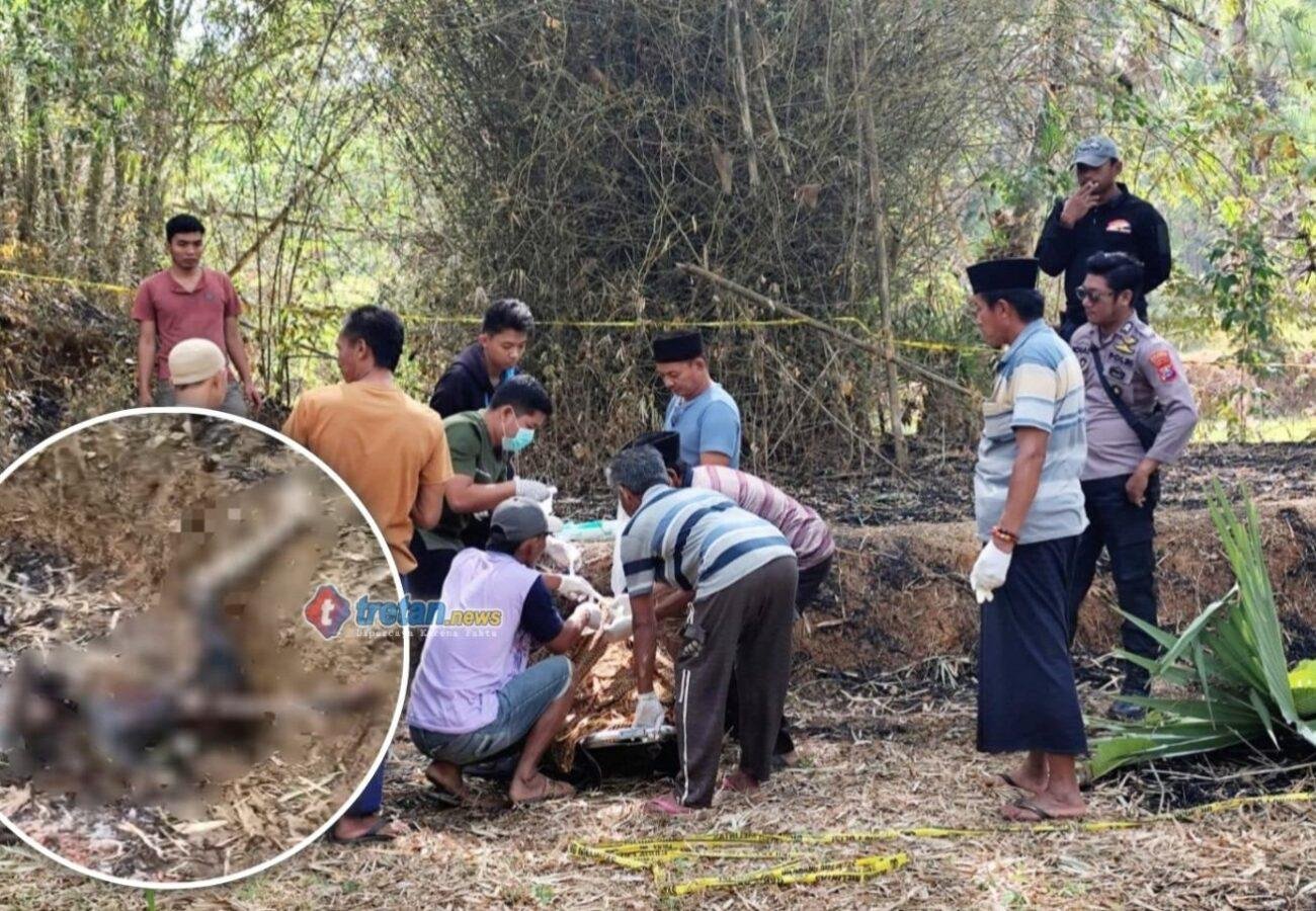 Polisi olah TKP penemuan mayat terbakar di Batang-Batang Sumenep