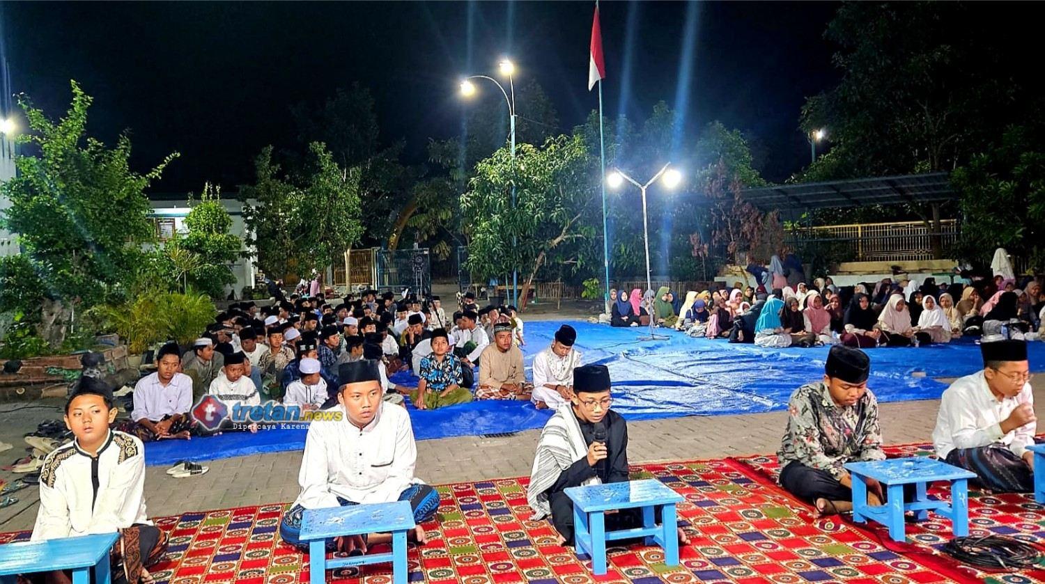 Santri MTs Kyai Mudrikah mengikuti I’lan Tasmi’ Al-Qur’an