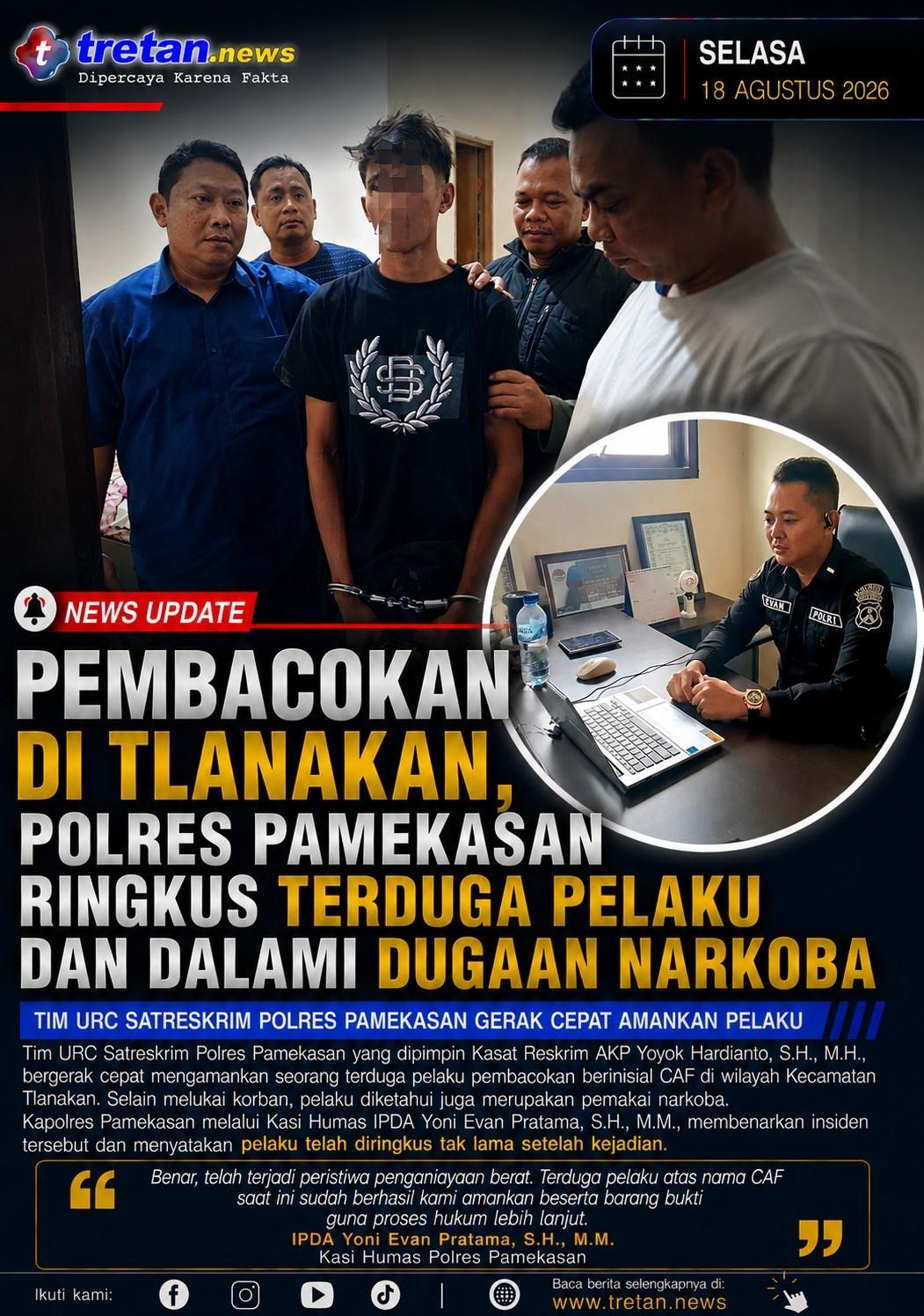 Polres Pamekasan ringkus terduga pelaku pembacokan di Tlanakan