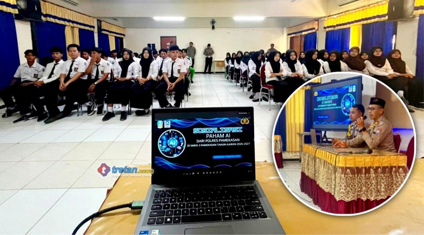 Polres Pamekasan sosialisasikan AI kepada pelajar SMKN 3