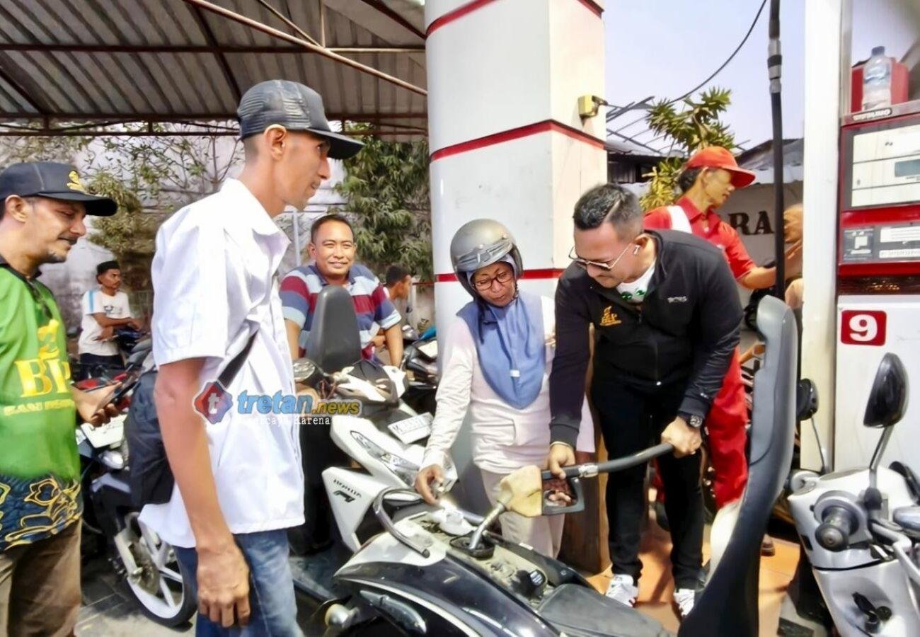 Program Pertalite gratis Bang Ali BIP bagi pengendara motor Pamekasan