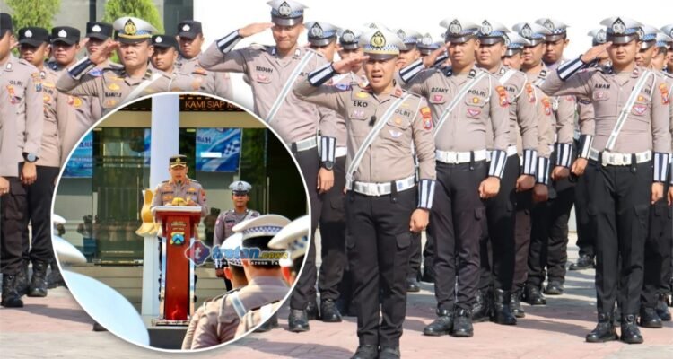 Kapolres Pamekasan memimpin apel Hari Lalu Lintas Bhayangkara ke-71