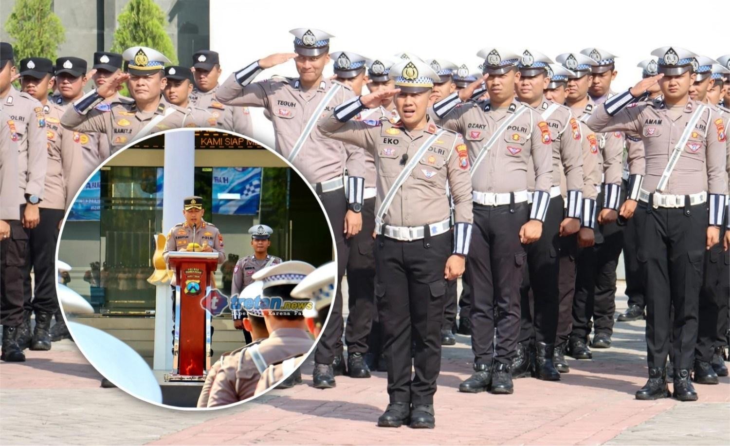 Kapolres Pamekasan memimpin apel Hari Lalu Lintas Bhayangkara ke-71