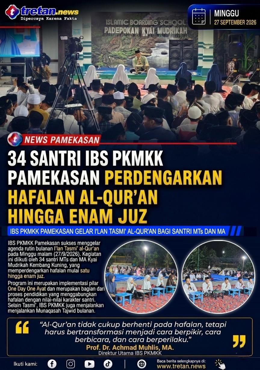 Santri IBS PKMKK Pamekasan memperdengarkan hafalan Al-Qur’an