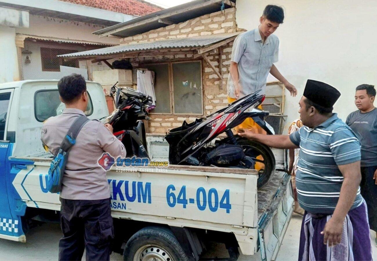 Kecelakaan tunggal sepeda motor di Jalan Kertagena Daja Pamekasan