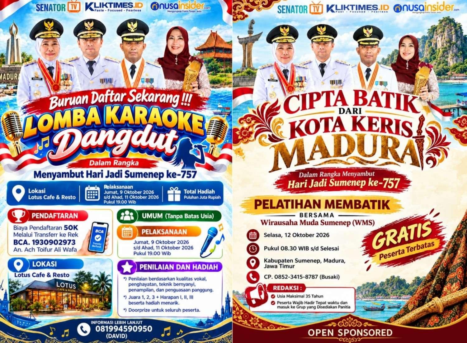 KlikTimes dan Nusainsider siapkan kegiatan Harjad Sumenep ke-757