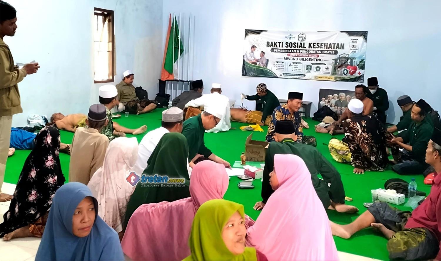 MWCNU Giligenting menggelar pengobatan gratis bagi masyarakat