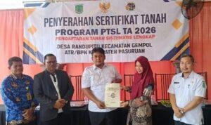 Sertifikat PTSL Randupitu Pasuruan