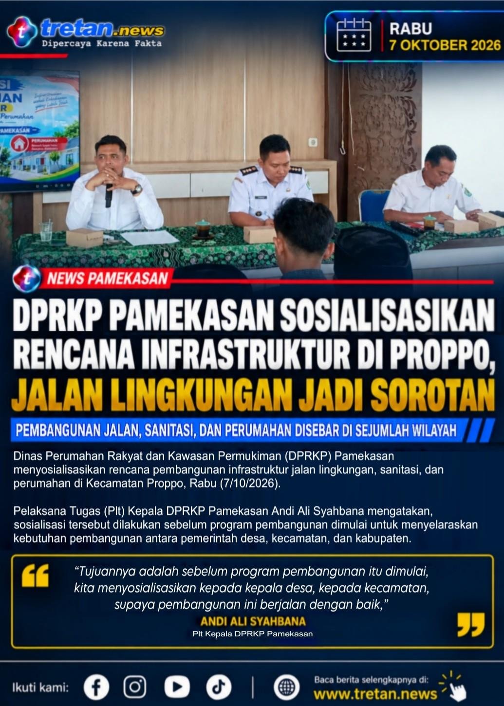 DPRKP Pamekasan sosialisasikan pembangunan infrastruktur di Proppo