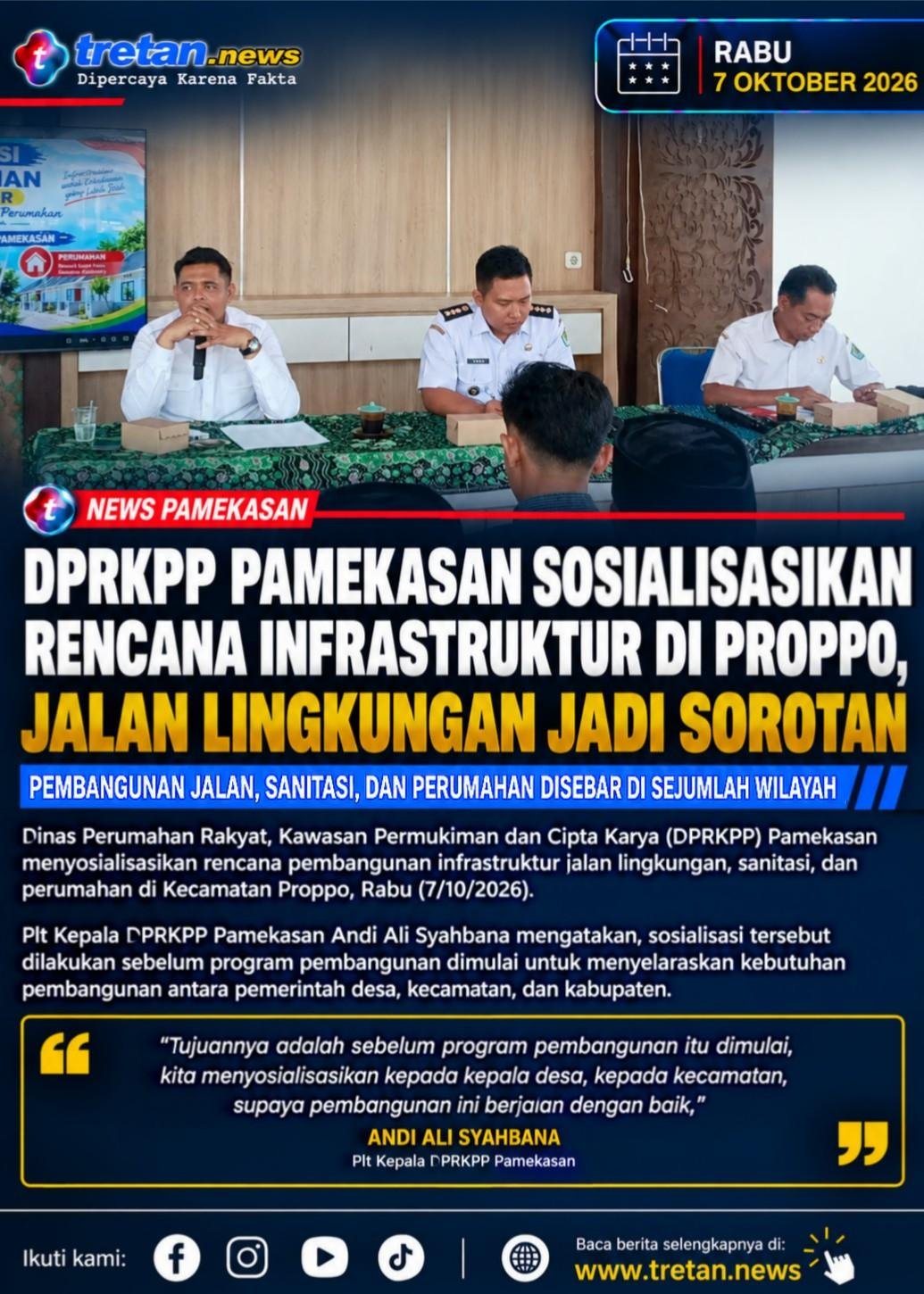 DPRKPP Pamekasan sosialisasikan pembangunan infrastruktur di Proppo